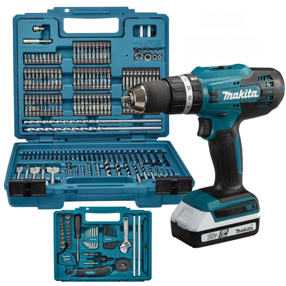 KIT TRAPANO AD IMPATTO POTENTE | 45 ACCESSORI + 2 BATTERIE 48V - LIQUIDAZIONE TOTALE